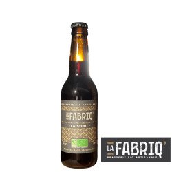 La Fabriq' Stout Bio, bière brune 33cl - Beertastic