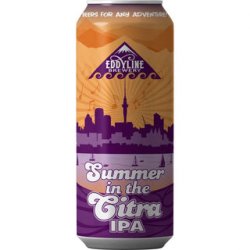 Eddyline Summer In The Citra Hazy IPA 440ml BB 030923 - The Beer Cellar