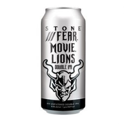 Stone Fear Movie Lions Double IPA 473ml BB 011223 - The Beer Cellar