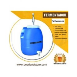 Fermentador  (Barril roscado 5 gl.  + 1 termometro adhesivo) - Beerland Store