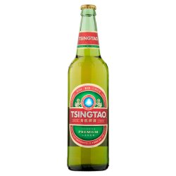 Tsingtao Imported Premium Lager Beer (abv 4.7%) 640ml Best Before 08.09.24 - Kay Gee’s Off Licence