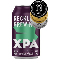 Reckless Brewing XPA - The Beer Drop