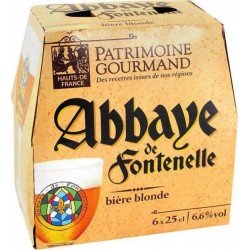 Patrimoine Gourmand BiÃre blonde abbaye de fontenelle 6.6% 6 x 25 cl 6.6%vol. - Selfdrinks