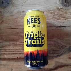 Kees Triple Trails Vermont Triple IPA met Centennial, Amarillo & Cascade Hops. - 440ml - 8,9% - GUN Speciaalbieren