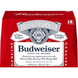 Budweiser Beer 18 pack 12 oz. Bottle - Petite Cellars