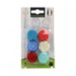 6 Tappi da bottiglia in plastica Vivi 3C-EPL390V73 - Bibes