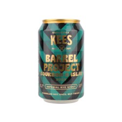 Kees Barrel Project 2023 Imperial Rye Stout Bourbon & Islay Blik - Drankenhandel Leiden / Speciaalbierpakket.nl