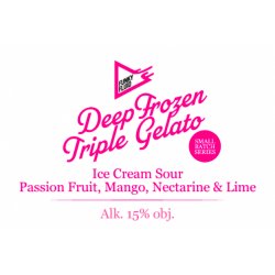 Funky Fluid Deep Frozen Triple Gelato: Passionfruit, Mango, Nectarine & Lime 330ml - Funky Fluid