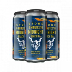 One Batch Dispatch - Stone 9 Minutes To Midnight Black IPA 16oz 4pk Cans - Stone Brewing