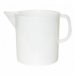 Measuring jug graduated, white plastic 3 l 