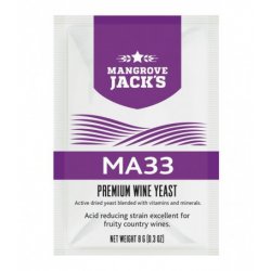 Levadura vino en polvo Mangrove Jack MA33 - 8 g - El Secreto de la Cerveza
