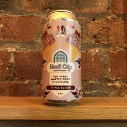 Vault City Brewing Red Berry Waffle Cone Shortcake Triple Scoop
