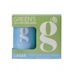 GREEN'S LAGER GLUTEN FREE  12oz 4PK CANS - Schaefer’s