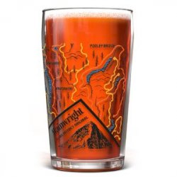 Wainwright Beer Map Pint Glass - Marston’s Brewery