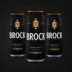 Thornbridge Brock, 4.1% Nitro Stout 12 x 440ml cans - Thornbridge Brewery