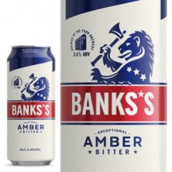 Banks’s Amber Cans 24 x 500ml - Marston’s Brewery