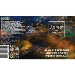 Ārpus Brewing Co. Bourbon Barrel Aged Chocolate & Coffee Imperial Stout 2025