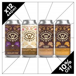Vocation Naughty & Nice Chocolate Stout Case  Indulgent Stout Mixed Pack  12 - Vocation
