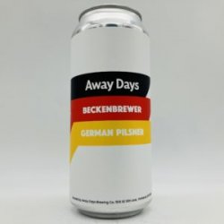 Away Days Beckenbrewer German Pils Can - Bottleworks