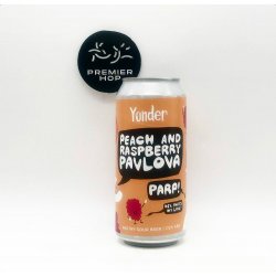 Yonder Brewing Peach and Raspberry Pavlova  Pastry Sour  7.5% - Premier Hop