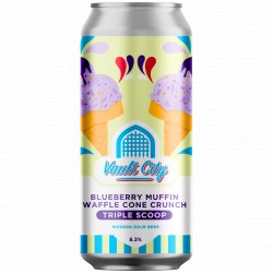 Vault City Brewing - Blueberry Muffin Waffle Cone Crunch Triple Scoop - Left Field Beer