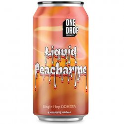 One Drop Brewing Liquid Peacharine DDH IPA 440mL - The Hamilton Beer & Wine Co
