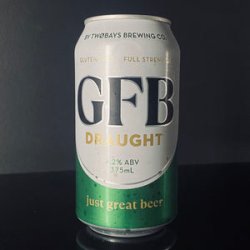 TWOBAYS Brewing Co., GFB Draught, 375ml - My Beer Dealer