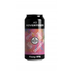 Hargreaves Hill As Advertised - Hazy IPA Hargreaves Hill As Advertised - Hazy IPA