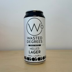 Wasted Degrees Helles Lager (440ml Can) - Leith Bottle Shop