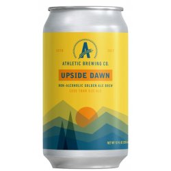 Athletic Brewing Non-Alcoholic Brews Upside Dawn Golden Ale 6 pack 12 oz. Can - Petite Cellars