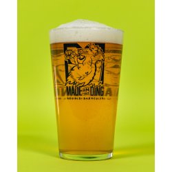 Double-Barrelled  Made in the Ding Pint Glass - Double-Barrelled Brewery