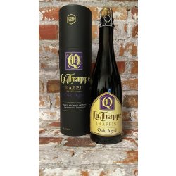 La Trappe Quadrupel  Oak Aged Batch 48  Met koker - Gerijptebieren.nl