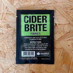 Cider Brite Sachet - Finings For Clearing Cider - Up to 22.5 Litres - Harris - Brewbitz Homebrew Shop