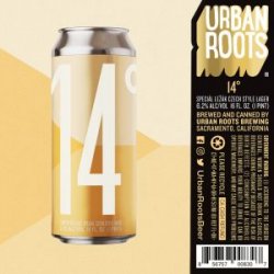 Urban Roots 14º Special Czech Lager 16oz can - Bine & Vine