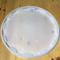 Lid for Bevie Handcraft 25 Litre Fermentation Bucket - Drilled for Airlock - Brewbitz Homebrew Shop