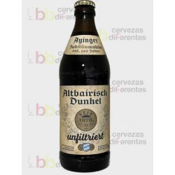 Ayinger Altbairisch Dunkel 50 cl - Cervezas Diferentes