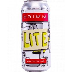Grimm Artisanal Ales Brewery Grimm Lite 16oz - Half Time