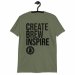 Camiseta verde militar CREATE BREW INSPIRE 