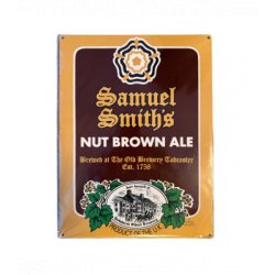 Samuel Smith - Metal Sign Nut Brown Ale - Hopping Borders