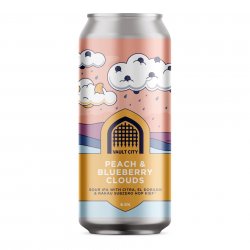 Vault City, Peach & Blueberry Clouds, Sour IPA, 6.5%, 440ml - The Epicurean