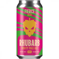 Fierce Beer  Fierce Rhubarb Fruity Pale Ale (44cl) (Cans)(Gluten Free) - Chester Beer & Wine