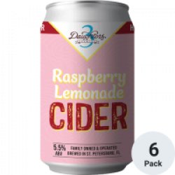 3 Daughters Raspberry Lemonade Cider 12oz 6pk Cn - Luekens Wine & Spirits