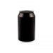 LATA de aluminio color negro de 330ml con tapa 