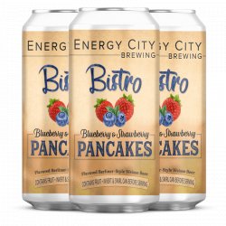 Energy City Brewing Bistro Blueberry & Strawberry Pancakes