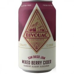 Bivouac San Diego Jam Mixed Berry Cider 12oz can-4pk - Bine & Vine