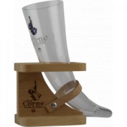Ebly Verre la Corne 33cl avec support en bois - Charlemagne Boissons