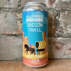 Elusive Oregon Trail West Coast IPA 5.8% (440ml) - Caps and Taps