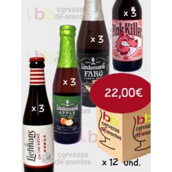 Cervezas tipo Lambic o Lámbicas - Lote clásico 12 botellas - Cervezas Diferentes