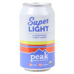 Peak Organic Super Light Lager - CraftShack