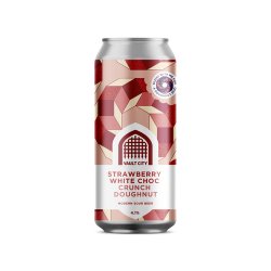 Vault City  Strawberry White Choc Crunch Doughnut  4.1% 440ml Can - All Good Beer